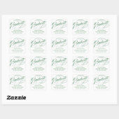 STIJLVOL ELEGANT SCRIPT AFSTUDEREN DANK U STICKER (Vel)