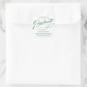 STIJLVOL ELEGANT SCRIPT AFSTUDEREN DANK U STICKER (Tas)