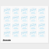 STIJLVOL ELEGANT SCRIPT AFSTUDEREN DANK U STICKER (Vel)