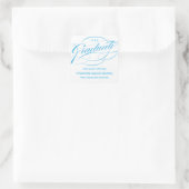 STIJLVOL ELEGANT SCRIPT AFSTUDEREN DANK U STICKER (Tas)