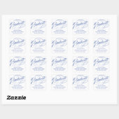 STIJLVOL ELEGANT SCRIPT AFSTUDEREN DANK U STICKER (Vel)