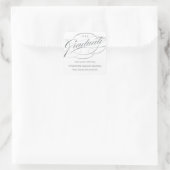 STIJLVOL ELEGANT SCRIPT AFSTUDEREN DANK U STICKER (Tas)