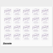 STIJLVOL ELEGANT SCRIPT AFSTUDEREN DANK U STICKER (Vel)