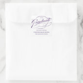 STIJLVOL ELEGANT SCRIPT AFSTUDEREN DANK U STICKER (Tas)