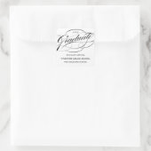 STIJLVOL ELEGANT SCRIPT AFSTUDEREN DANK U STICKER (Tas)