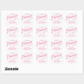 STIJLVOL ELEGANT SCRIPT AFSTUDEREN DANK U STICKER (Vel)