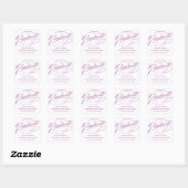 STIJLVOL ELEGANT SCRIPT AFSTUDEREN DANK U STICKER (Vel)