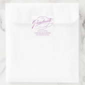STIJLVOL ELEGANT SCRIPT AFSTUDEREN DANK U STICKER (Tas)