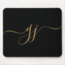 Stijlvol Elegant Script Initiaal Goud Monogram