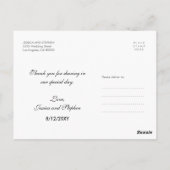 Stijlvol Elegant Script Modern Love Bedankt Briefk Briefkaart (Achterkant)