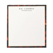 Stijlvol Elegant Tortoiseshel-laptopblok Notitieblok (Voorkant)