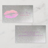 Stijlvol elegant, voorlopig — lippenapparaat visitekaartje (Voorkant / Achterkant)