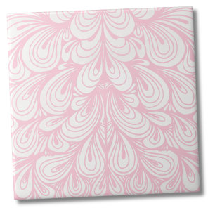 Stijlvol elegant vrouwelijk blush roze patroon tegeltje