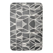 Stijlvol Elegant Zwart Wit geometrisch patroon Badmat (Voorkant Verticaal)