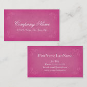  stijlvol elegante roze Visitekaartjes (Voorkant / Achterkant)