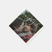 Stijlvol Elege Huwelijksaanzoek Feest Servet (Hoek)