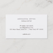 Stijlvol en chique faux koper visitekaartje (Achterkant)