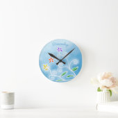 Stijlvol en decoratief drie vloerpannen ronde klok (Huis)