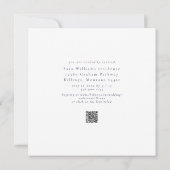 Stijlvol en eenvoudig modern Navy Square Vrijgezel Kaart (Achterkant)