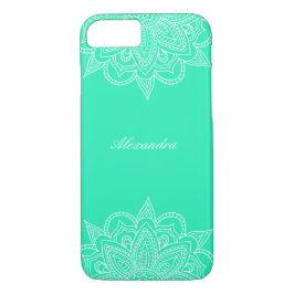 Stijlvol en elegant groen Mandala Lace iPhone 8/7 Hoesje