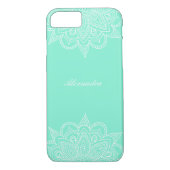 Stijlvol en elegant groen Mandala Lace Case-Mate iPhone Case (Achterkant)