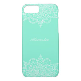 Stijlvol en elegant groen Mandala Lace iPhone 8/7 Hoesje
