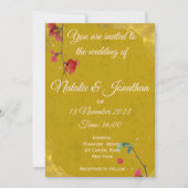 Stijlvol en elegant rood en goud kaart (Voorkant)