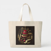 Stijlvol en functioneel cadeau voor liefhebbers va grote tote bag (Achterkant)