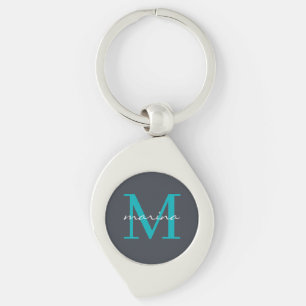 Stijlvol en gepersonaliseerd monogram sleutelhanger