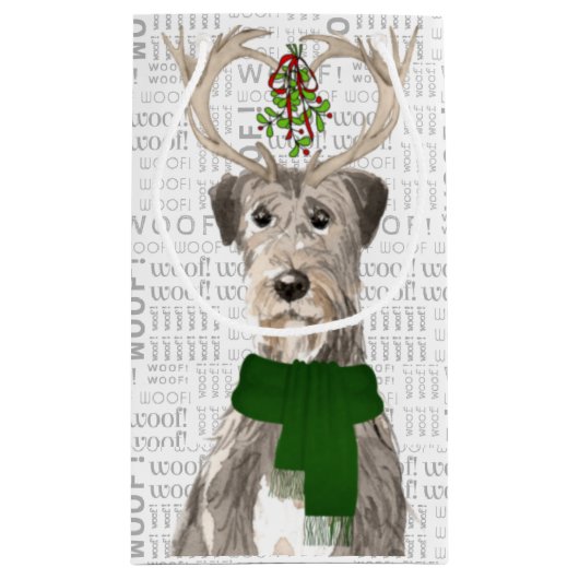 Stijlvol en grappig Iers Wolfhound Lover Kerstmis Klein Cadeauzakje (Achterkant)