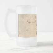 Stijlvol en humoristisch gepersonaliseerd 80ste ve matglas bierpul (Links)