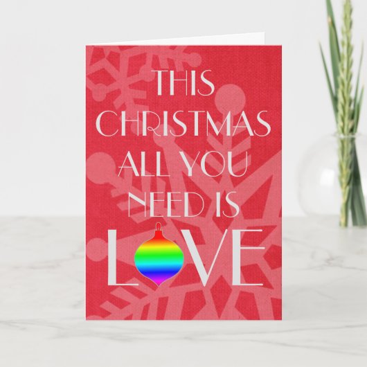 Stijlvol en Inspirerend Snowflake Red Kerstmis Feestdagen Kaart (Voorkant)