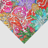 Stijlvol en kleurrijk papier voor flessenbloemen (Detail)