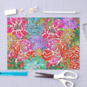 Stijlvol en kleurrijk papier voor flessenbloemen (Craft)