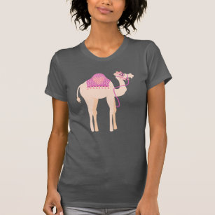 Stijlvol en leuk grafisch gehumusd kamelenshirt t-shirt