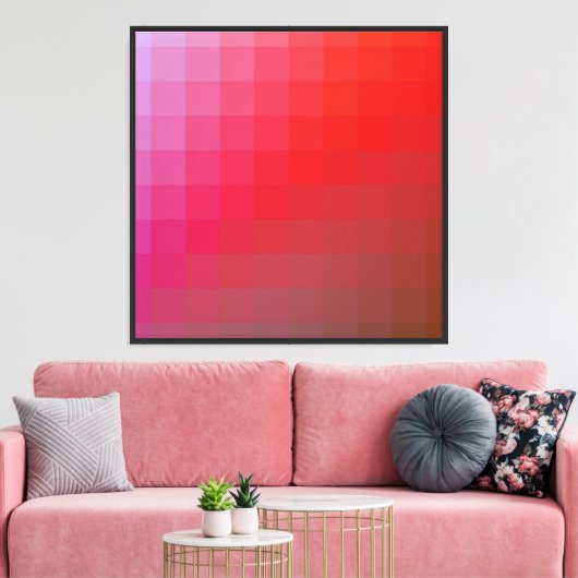 Stijlvol en levendig design canvas afdruk (Insitu (Woonkamer))