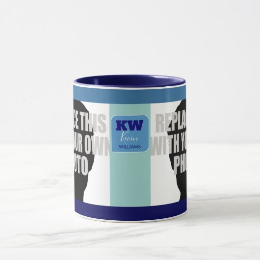 Stijlvol en modern 2 foto's (upload & wees creatie mok (Midden)