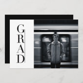 Stijlvol en modern Afstudeerder | Feestfoto Kaart (Voorkant / Achterkant)