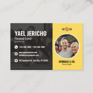 Stijlvol en modern Personal Trainer Visitekaartje