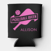 Stijlvol en modern Schattige roze pickleball Blikjeskoeler (Voorkant)