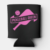 Stijlvol en modern Schattige roze pickleball Blikjeskoeler (Achterkant)