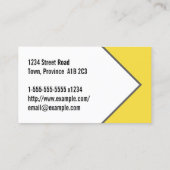 Stijlvol en modern uitvoerend Visitekaartje (Achterkant)