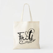 Stijlvol en Spiritueel: de minimalistische Faith C Tote Bag (Voorkant)