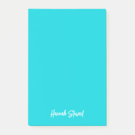 Stijlvol en Trendy Blauwgroen Blauw Minimalistisch Post-it® Notes