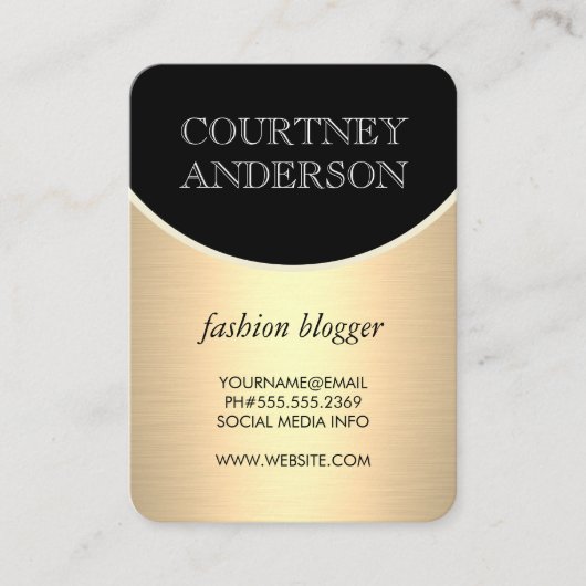 Stijlvol en trendy visitekaartje (Voorkant)