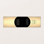 Stijlvol en trendy visitekaartje (Buitenkant ongevouwen)