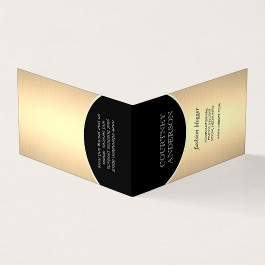 Stijlvol en trendy visitekaartje (Buitenkant)