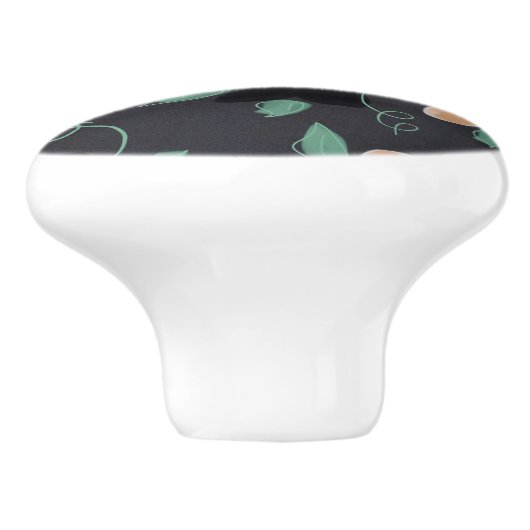 Stijlvol en vet keramische knop (Zijkant)