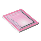 Stijlvol Fancy meisje roze om lijst te doen Notitieblok (Schuin)