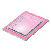 Stijlvol Fancy meisje roze om lijst te doen Notitieblok (Linkerzijde)